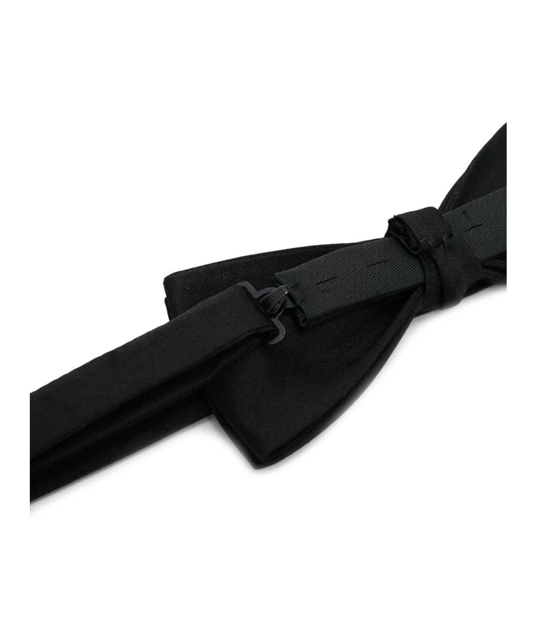 SAINT LAURENT Черная шелковая бабочка, фото 2