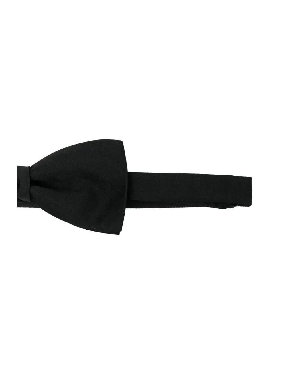 SAINT LAURENT Черная шелковая бабочка, фото 3