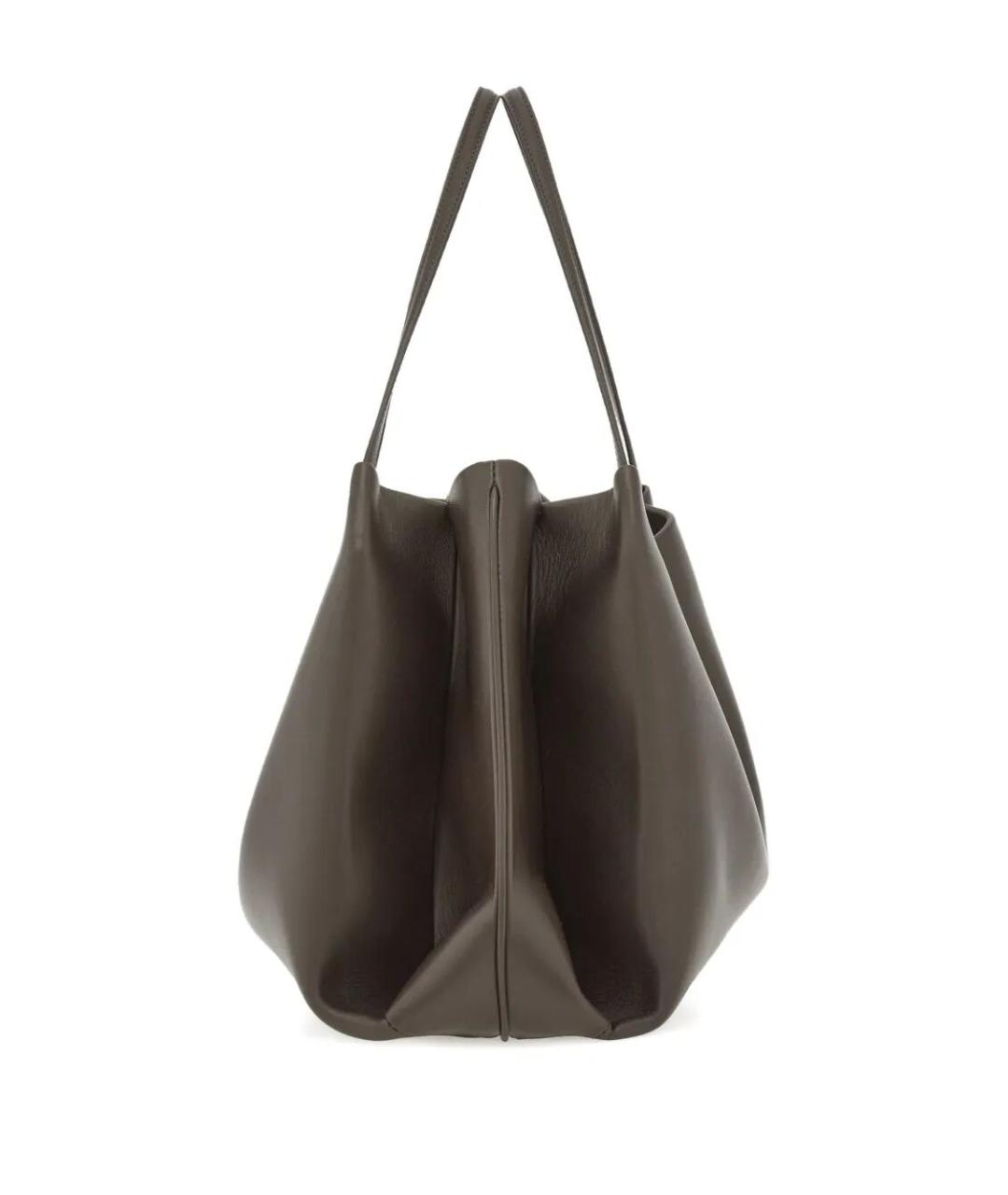 FERRAGAMO Коричневая кожаная сумка тоут, фото 4