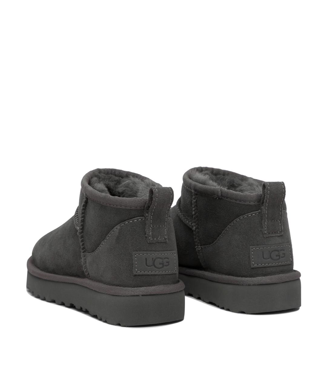 UGG AUSTRALIA Серые кожаные ботинки, фото 4