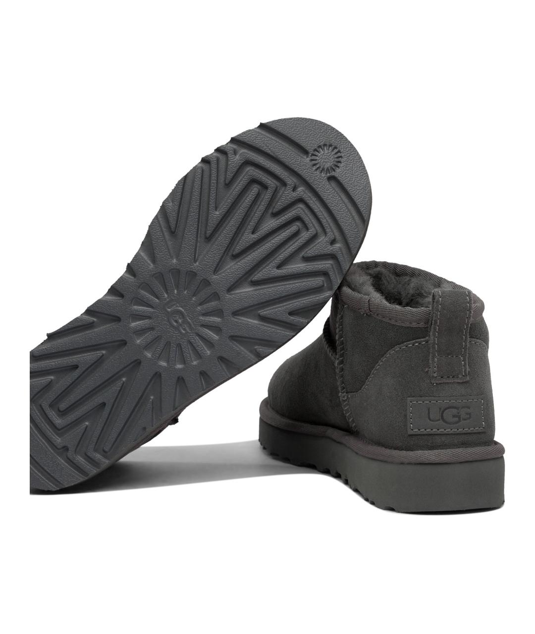 UGG AUSTRALIA Серые кожаные ботинки, фото 5