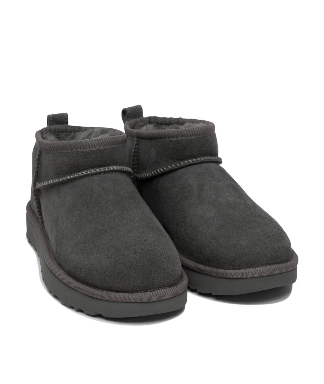 UGG AUSTRALIA Серые кожаные ботинки, фото 2