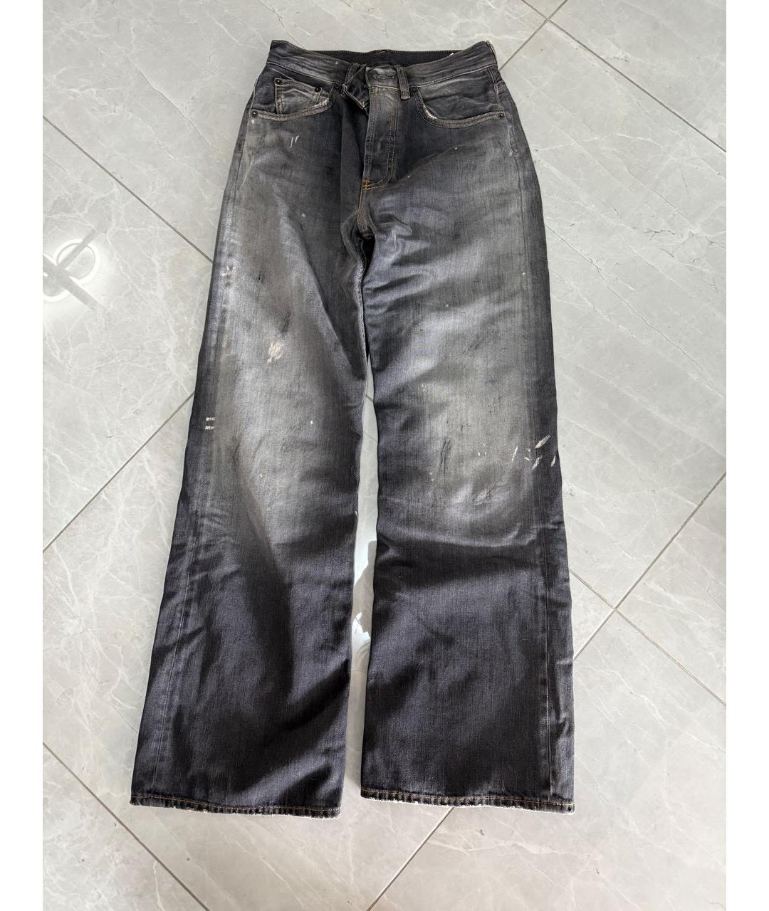 ACNE STUDIOS Серые хлопковые прямые джинсы, фото 2