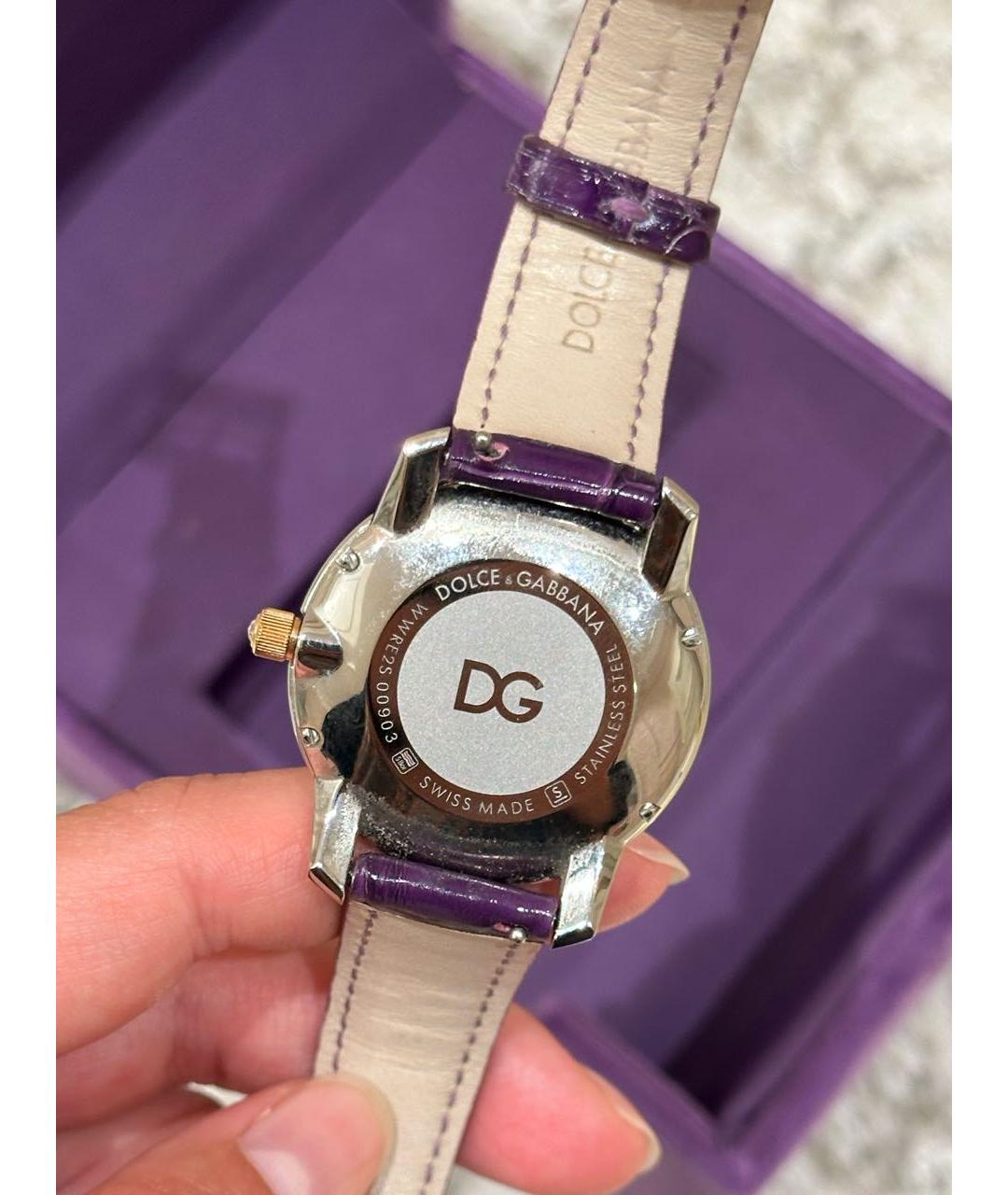 DOLCE&GABBANA Фиолетовые часы, фото 3