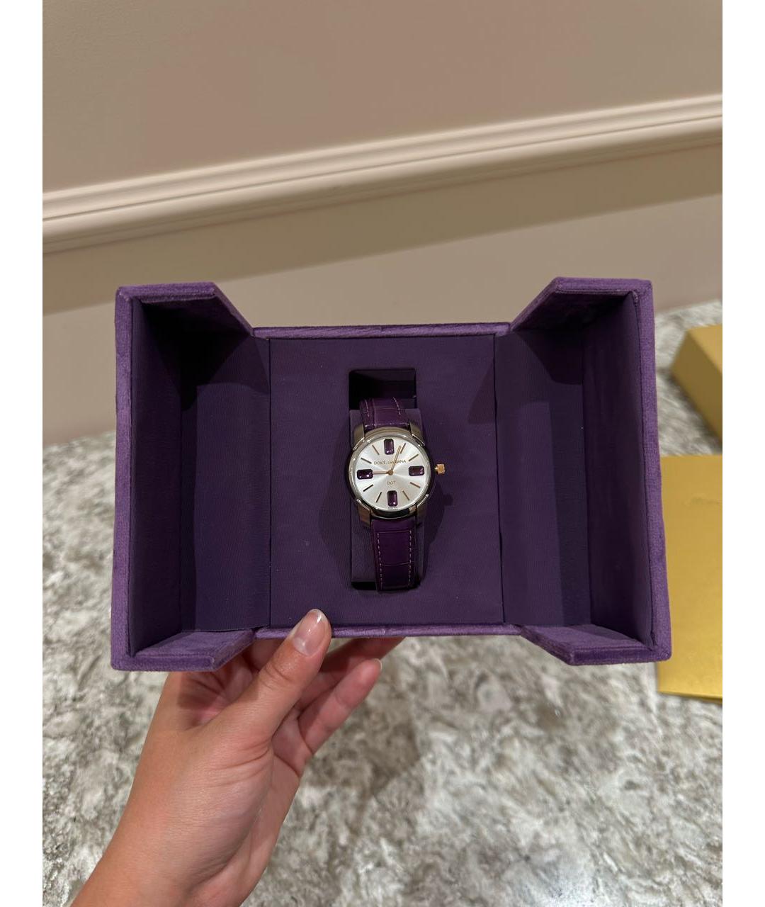 DOLCE&GABBANA Фиолетовые часы, фото 5