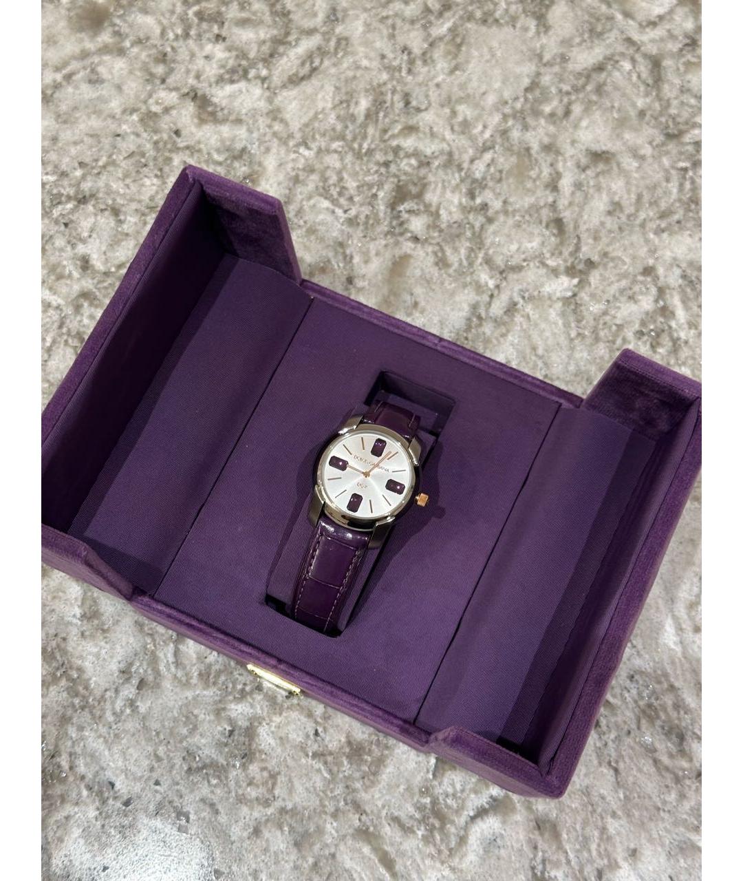 DOLCE&GABBANA Фиолетовые часы, фото 8