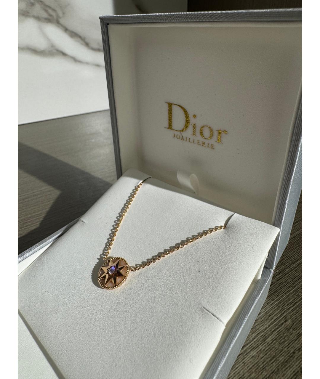 CHRISTIAN DIOR Золотое колье из розового золота, фото 4