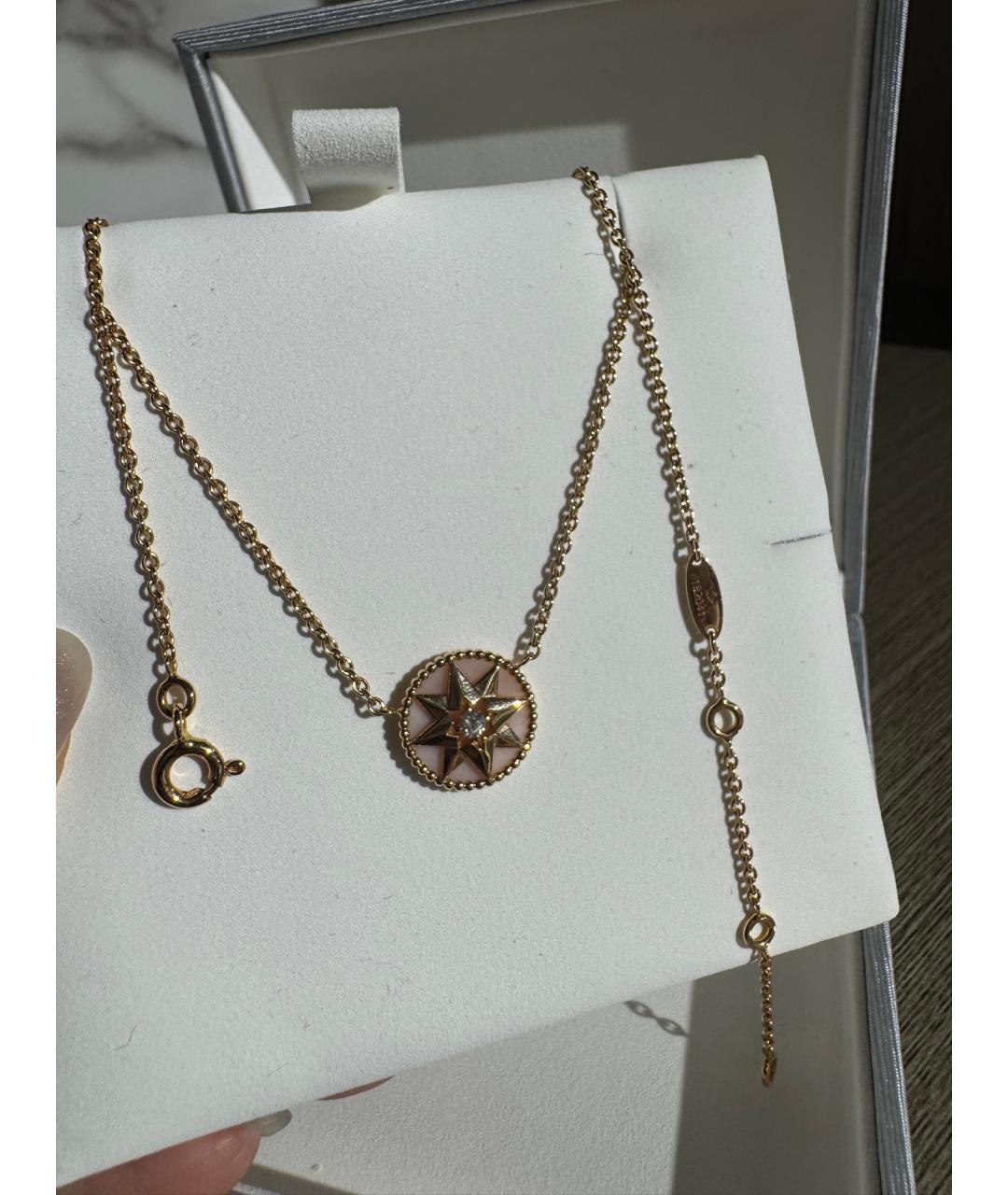 CHRISTIAN DIOR Золотое колье из розового золота, фото 9