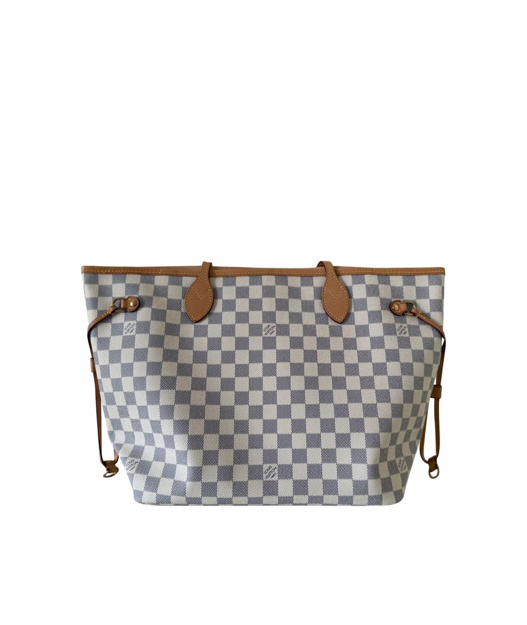 LOUIS VUITTON Белая кожаная сумка тоут, фото 1