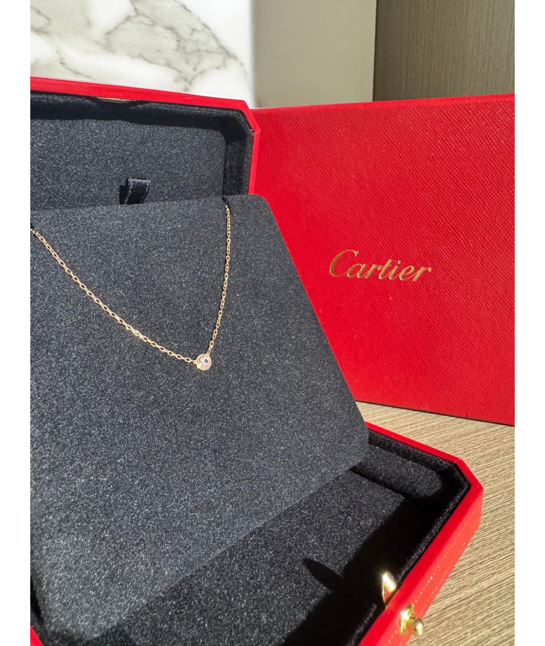 CARTIER Золотое колье из розового золота, фото 4