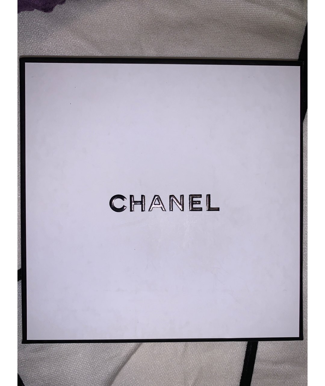 CHANEL PRE-OWNED Белый кашемировый шарф, фото 4