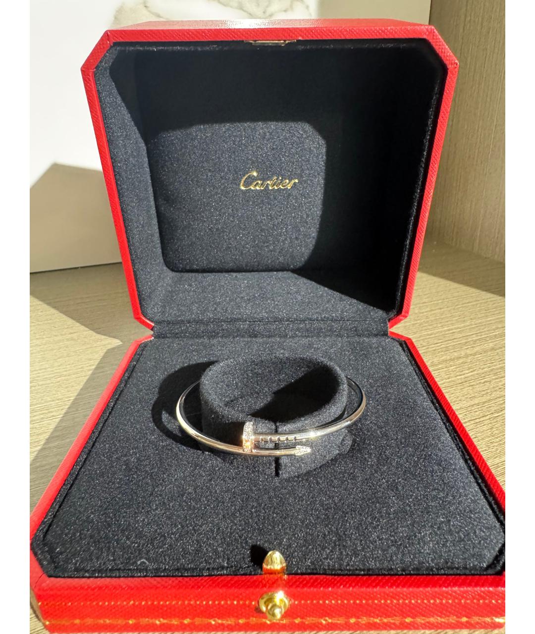 CARTIER Серебрянный браслет из белого золота, фото 3