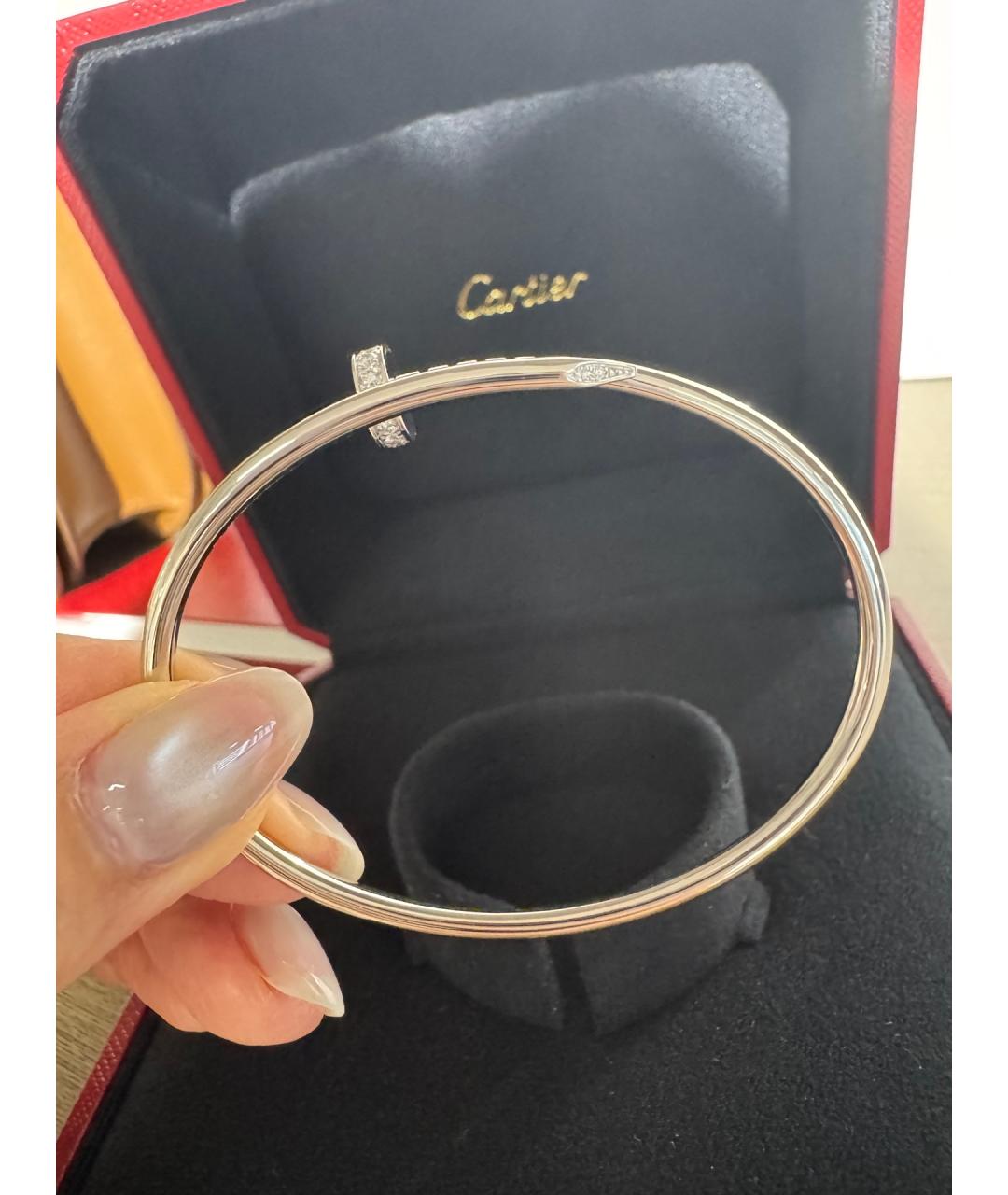 CARTIER Серебрянный браслет из белого золота, фото 7