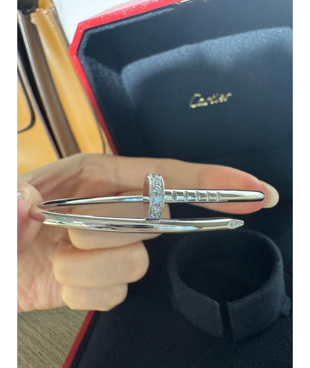 CARTIER Серебрянный браслет из белого золота, фото 6