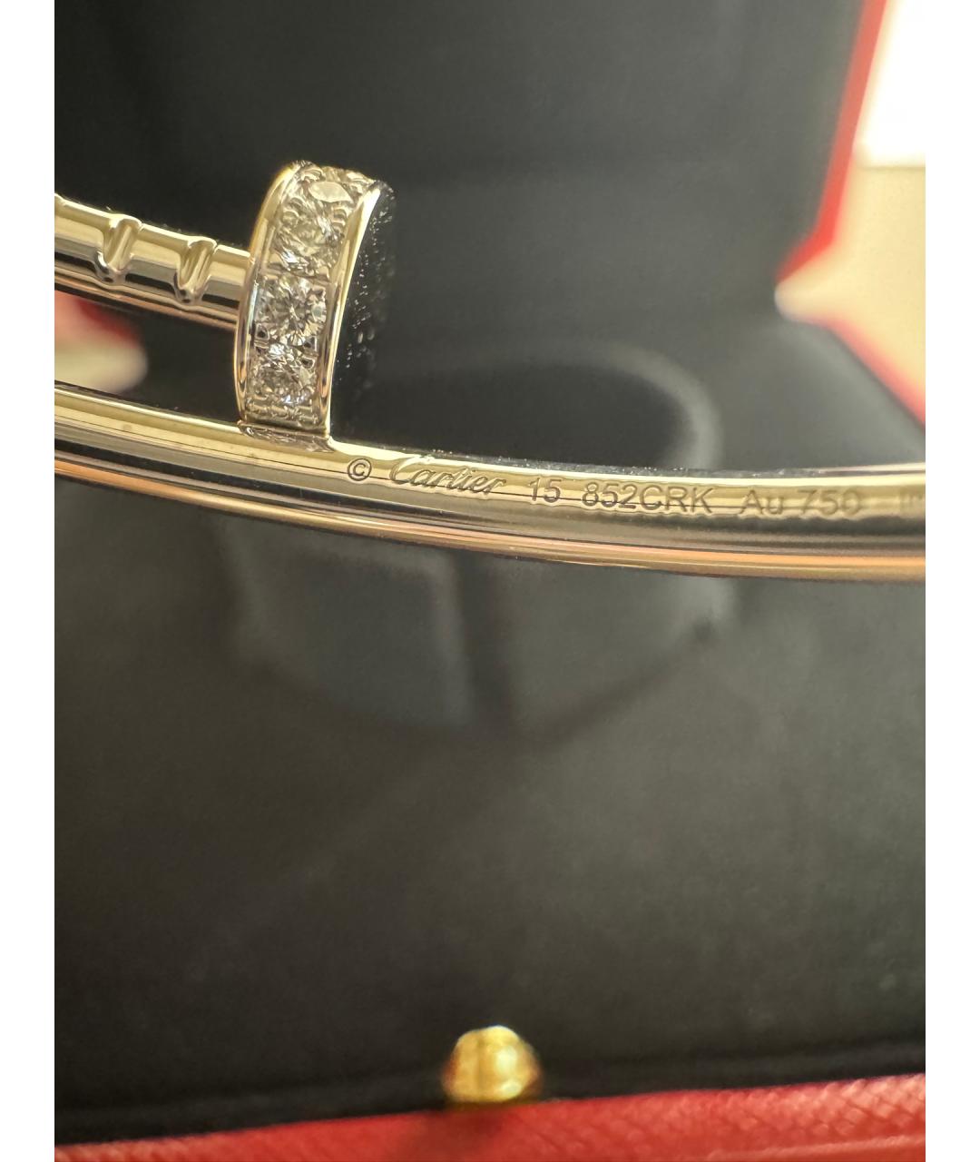 CARTIER Серебрянный браслет из белого золота, фото 8
