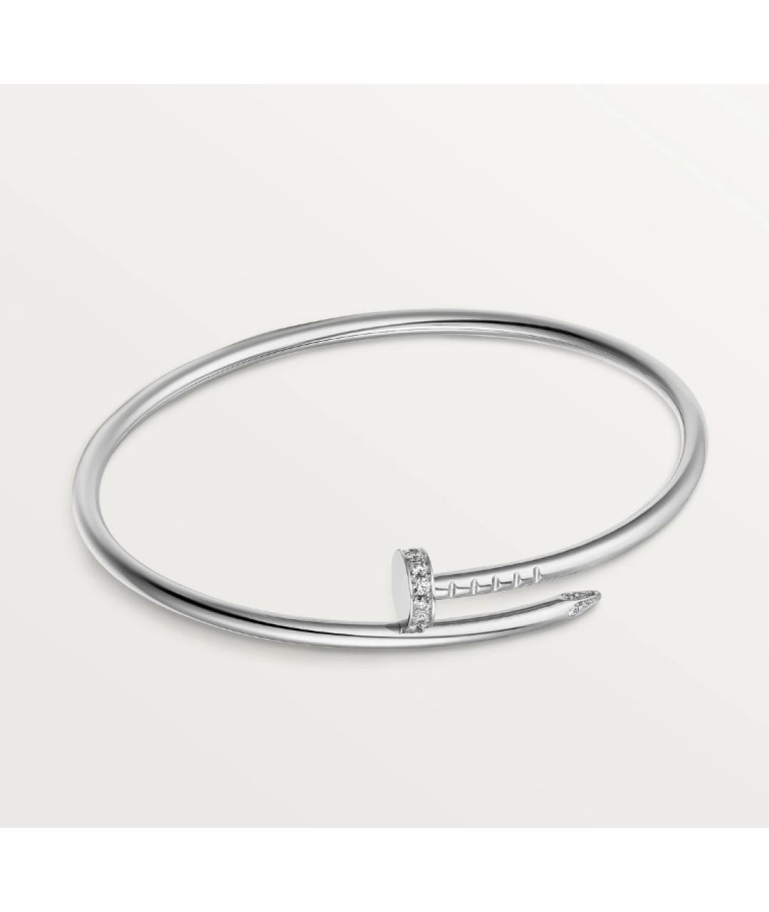 CARTIER Серебрянный браслет из белого золота, фото 9