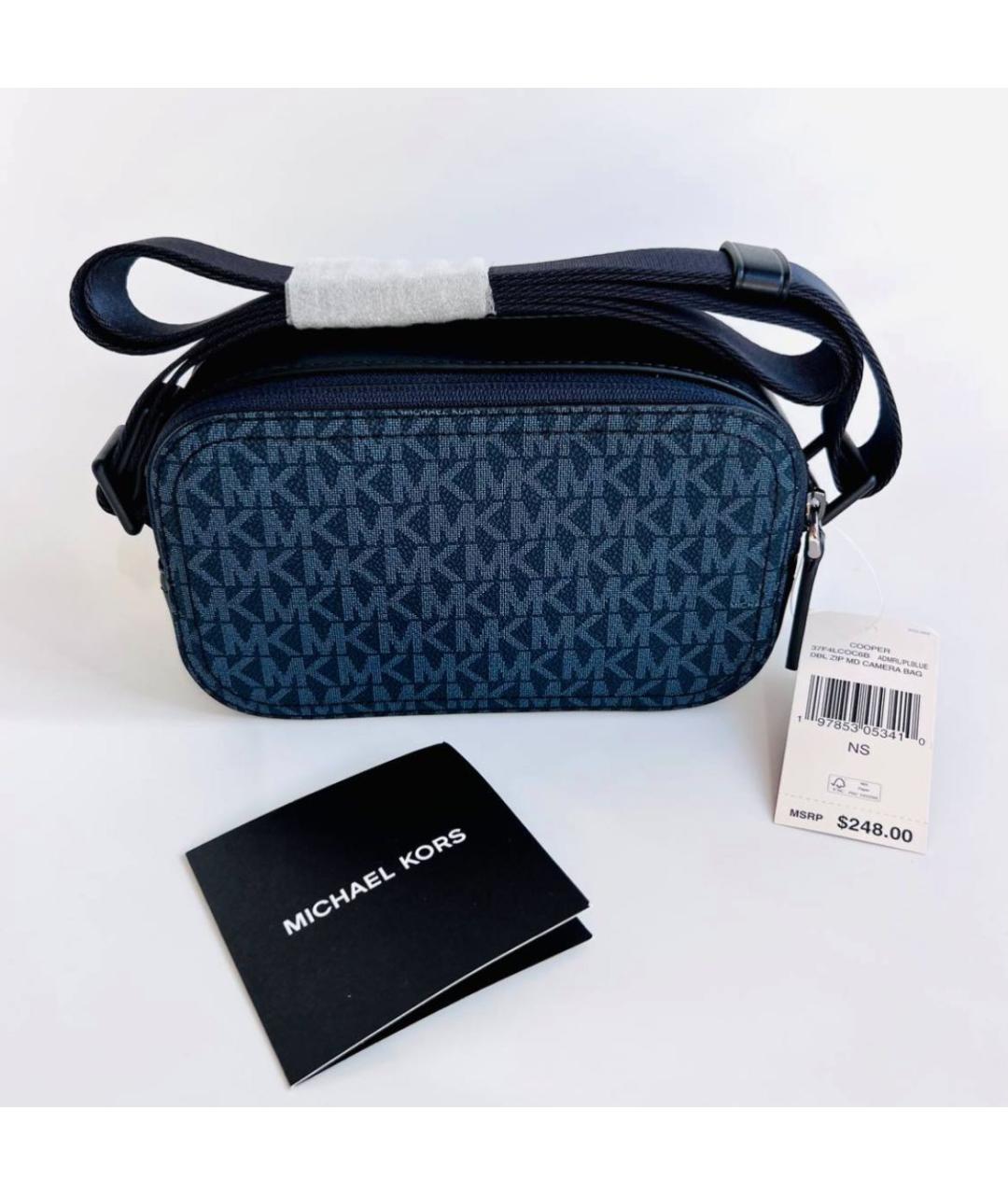 MICHAEL KORS Темно-синяя сумка на плечо, фото 3