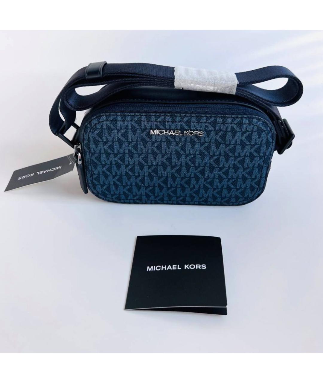 MICHAEL KORS Темно-синяя сумка на плечо, фото 6