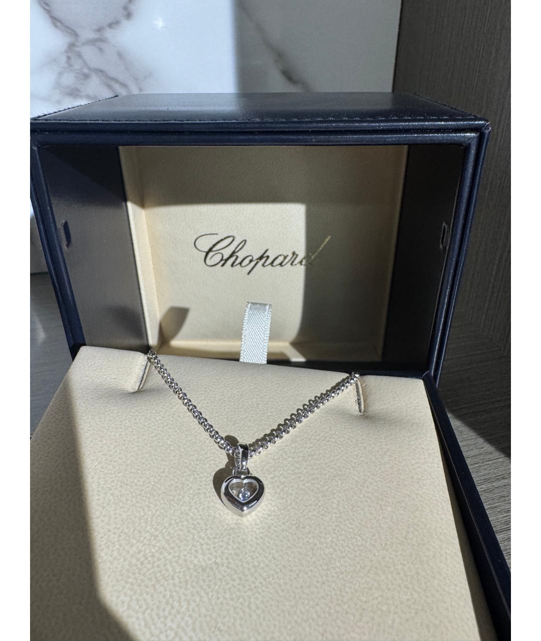 CHOPARD Серебряное колье из белого золота, фото 2