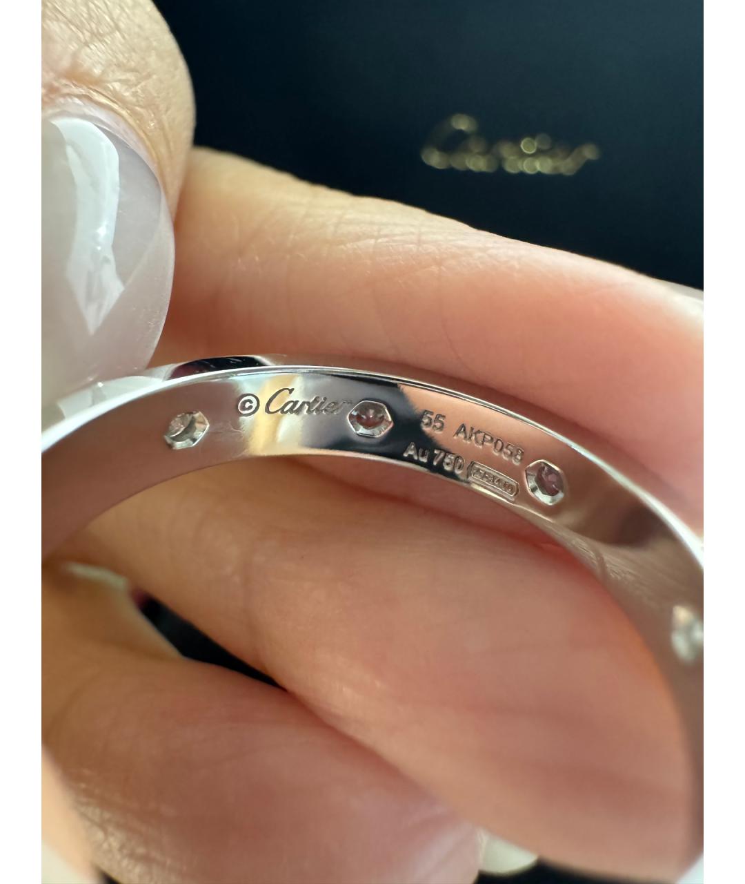 CARTIER Серебряное кольцо из белого золота, фото 8