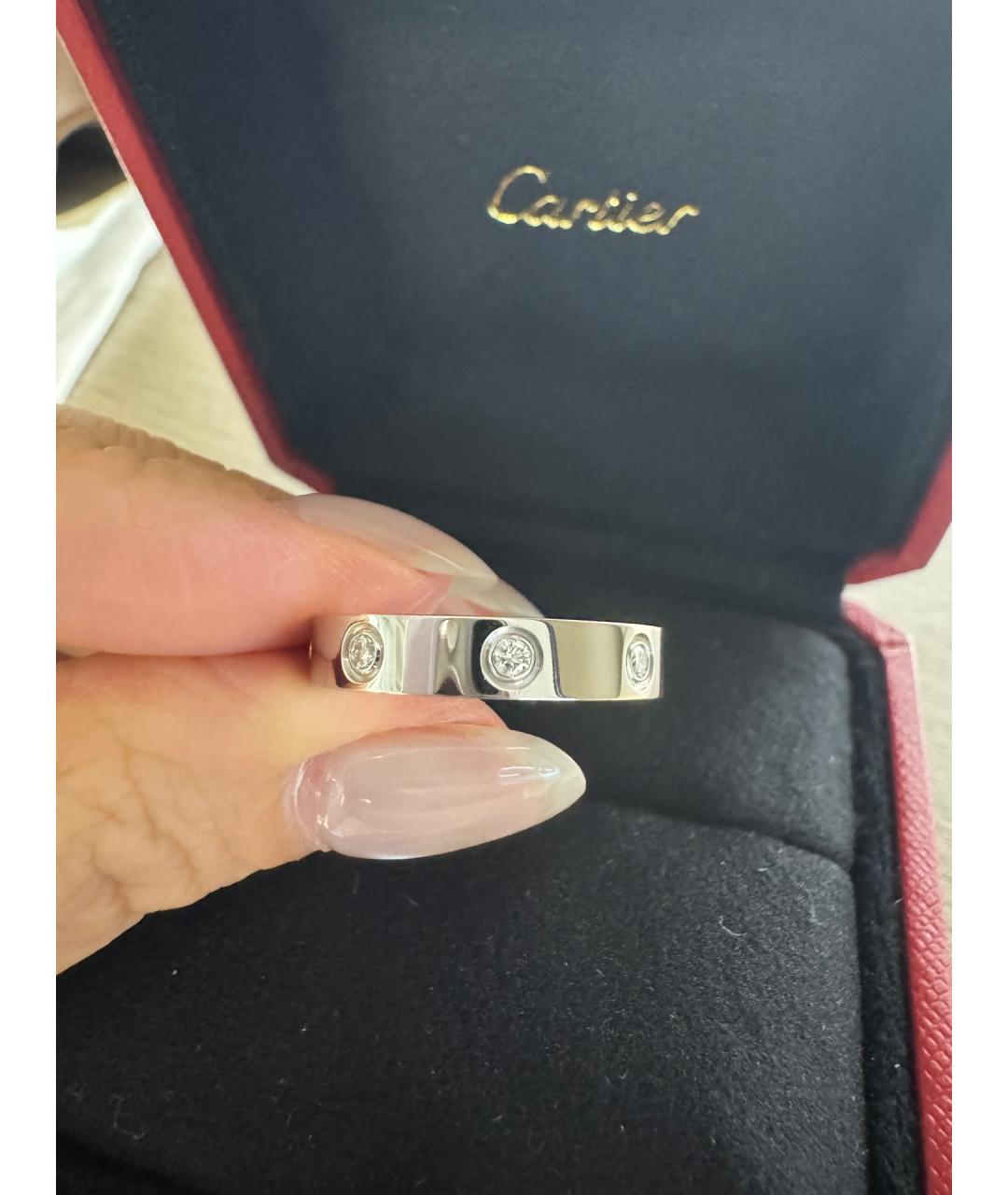 CARTIER Серебряное кольцо из белого золота, фото 5