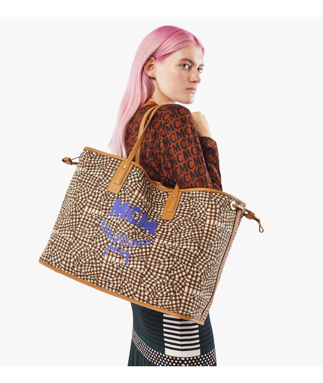 MCM Коричневая сумка тоут, фото 5