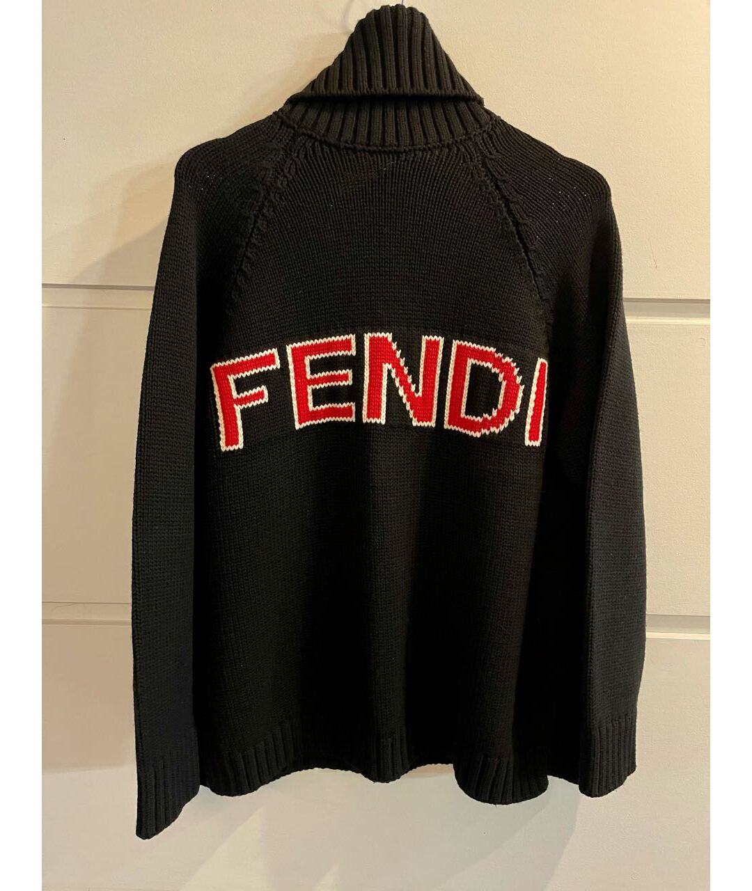 FENDI Черный шерстяной джемпер / свитер, фото 6