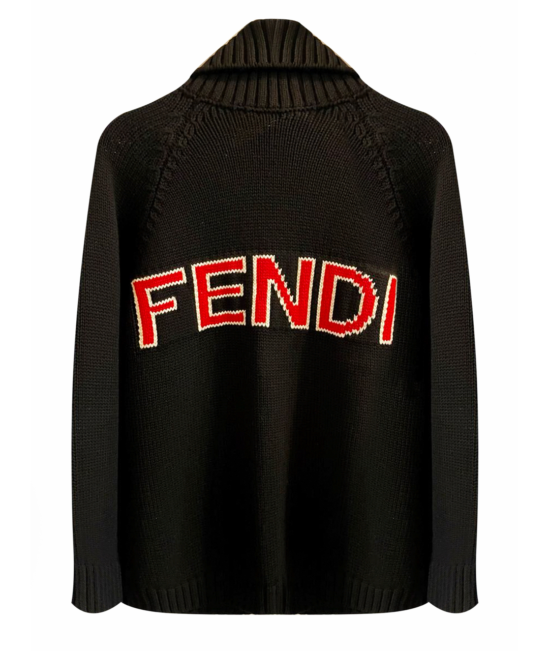 FENDI Черный шерстяной джемпер / свитер, фото 1