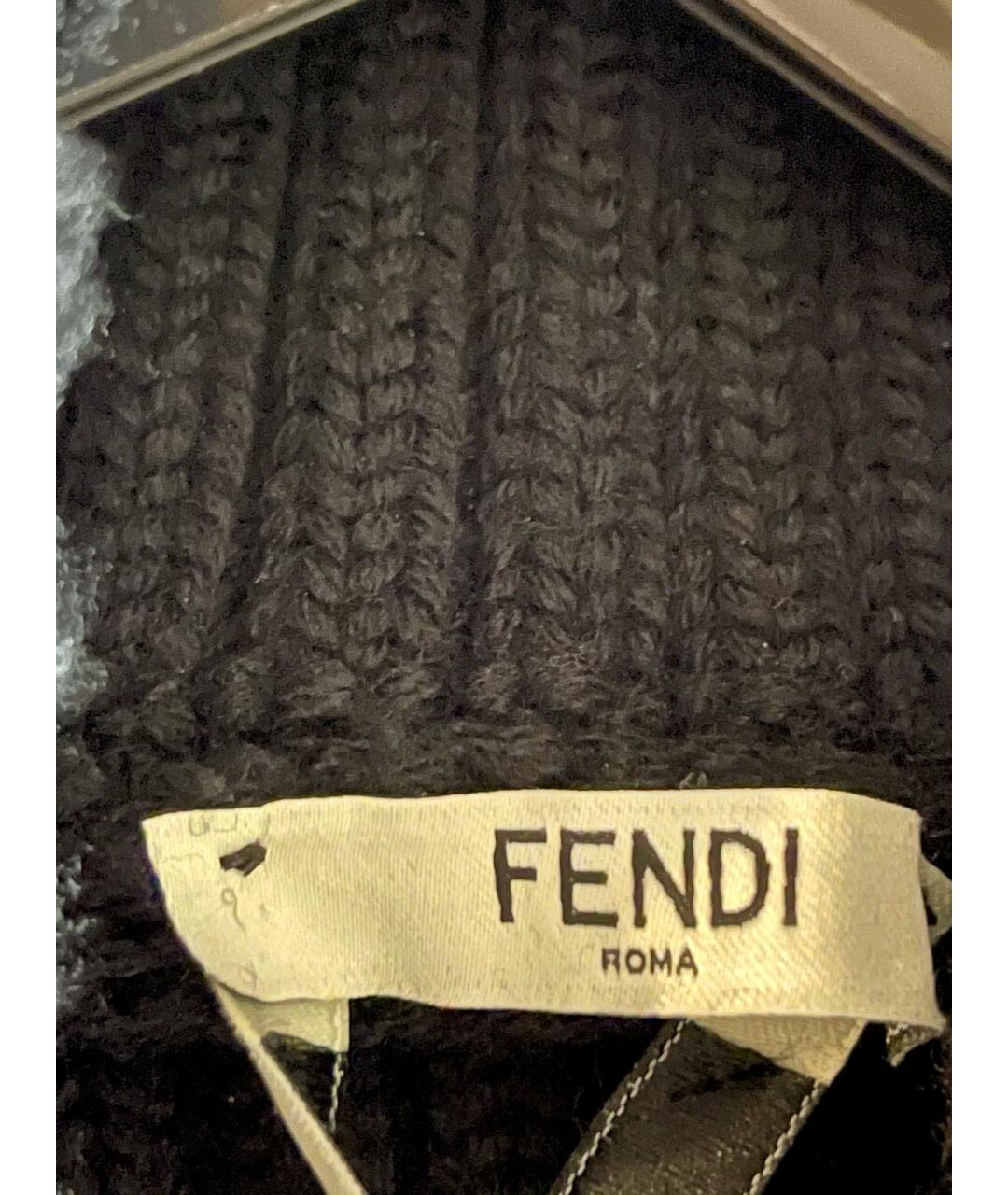 FENDI Черный шерстяной джемпер / свитер, фото 3