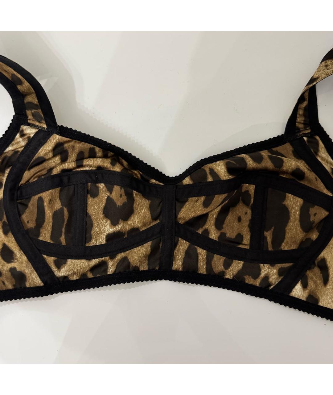 DOLCE&GABBANA Коричневая шелковая майка, фото 5