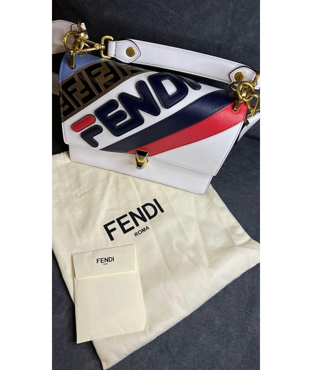 FENDI Кожаная сумка через плечо, фото 2