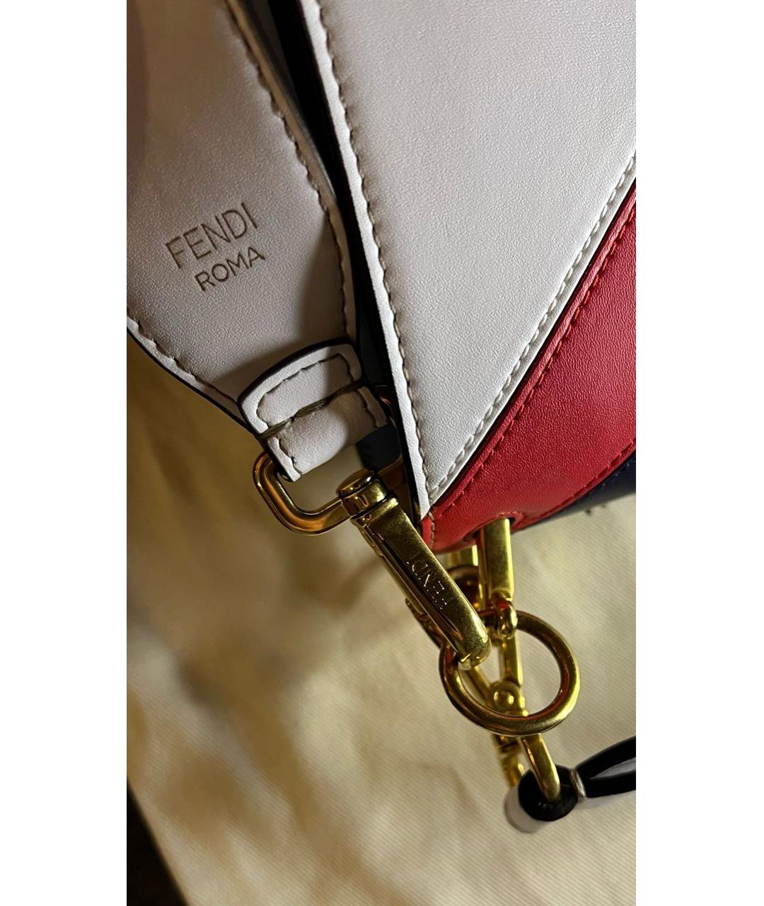 FENDI Кожаная сумка через плечо, фото 6