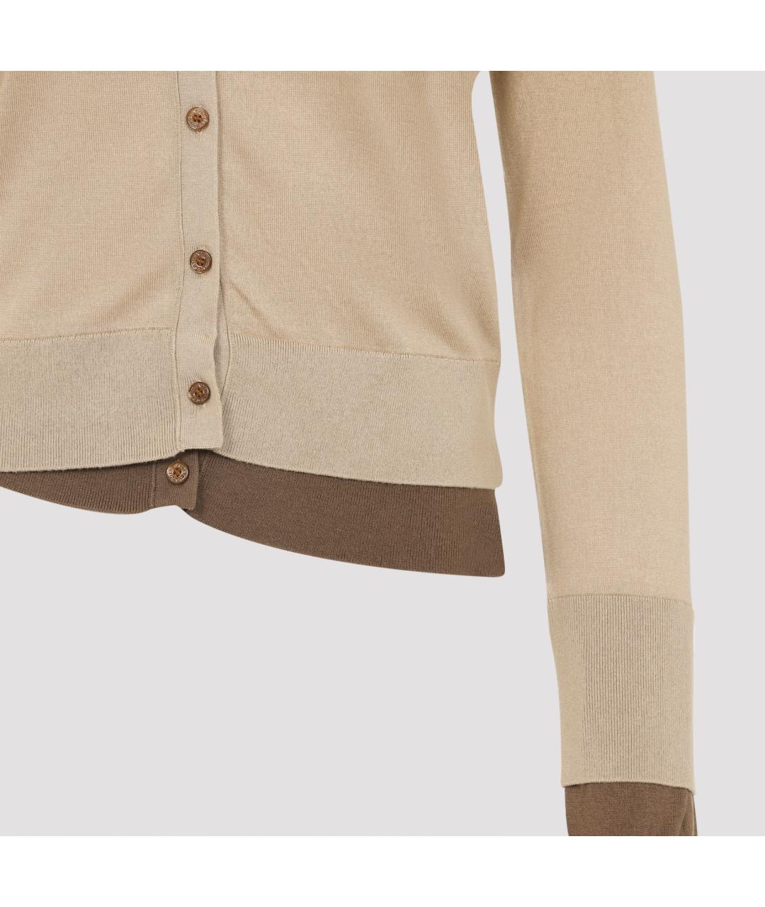 ACNE STUDIOS Бежевый кашемировый кардиган, фото 3