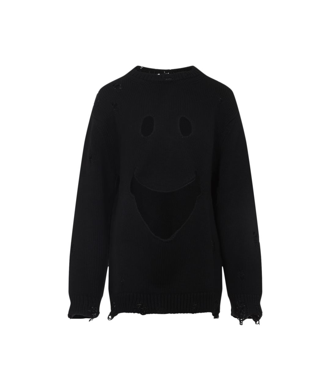 MOSCHINO Черный шерстяной джемпер / свитер, фото 1