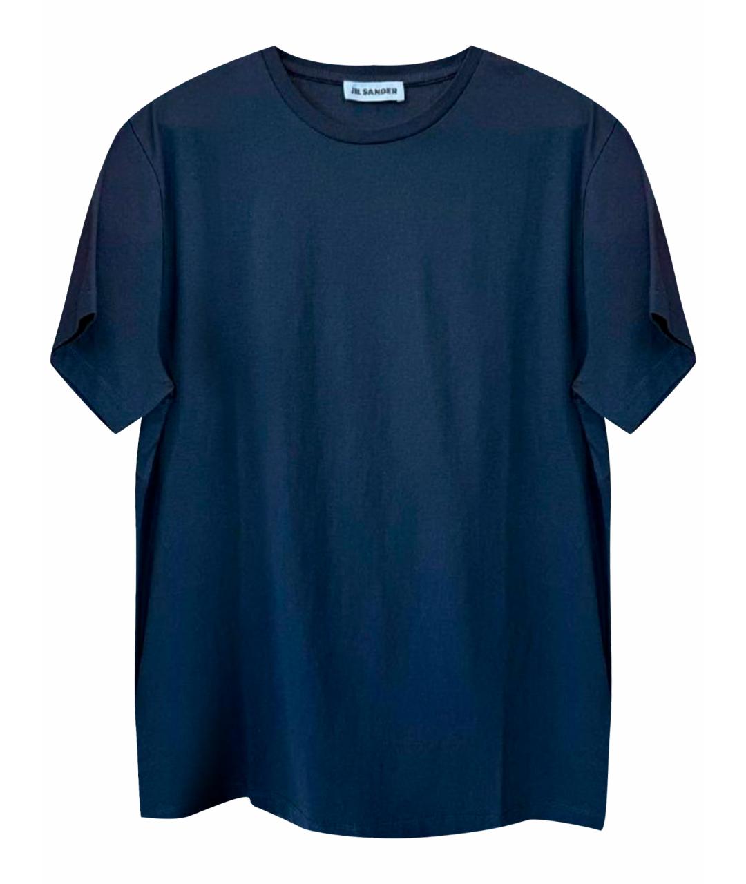 JIL SANDER Черная хлопковая футболка, фото 1