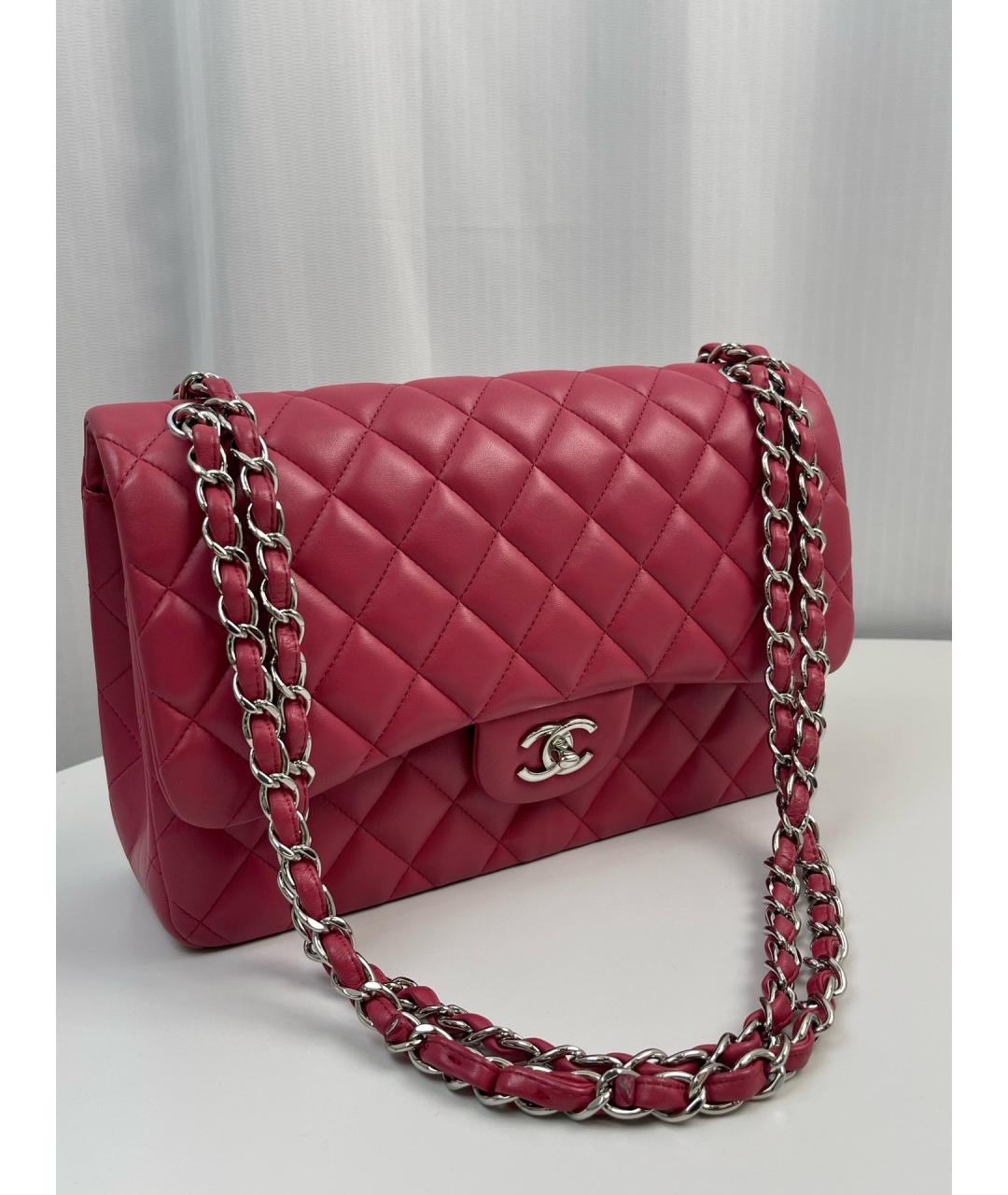 CHANEL Красная кожаная сумка тоут, фото 9