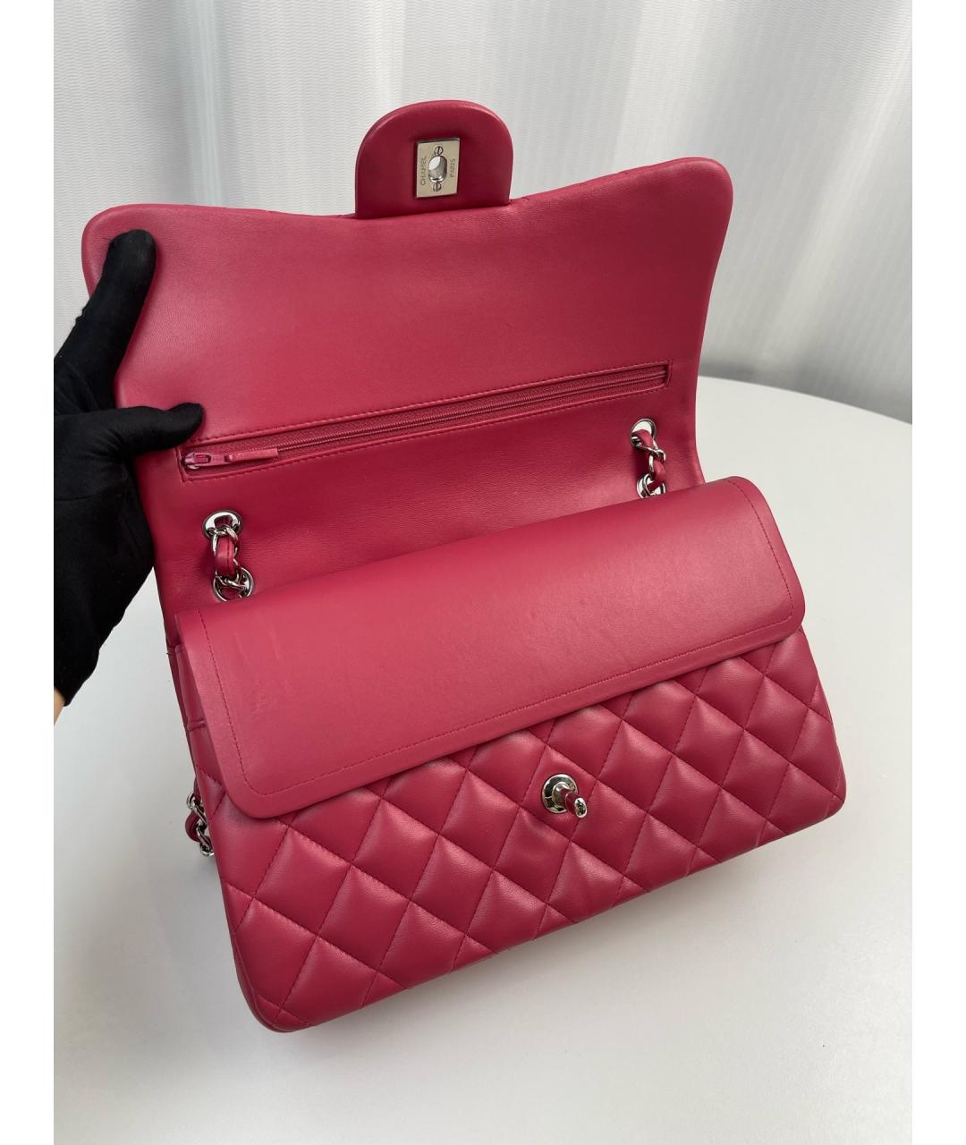 CHANEL Красная кожаная сумка тоут, фото 7