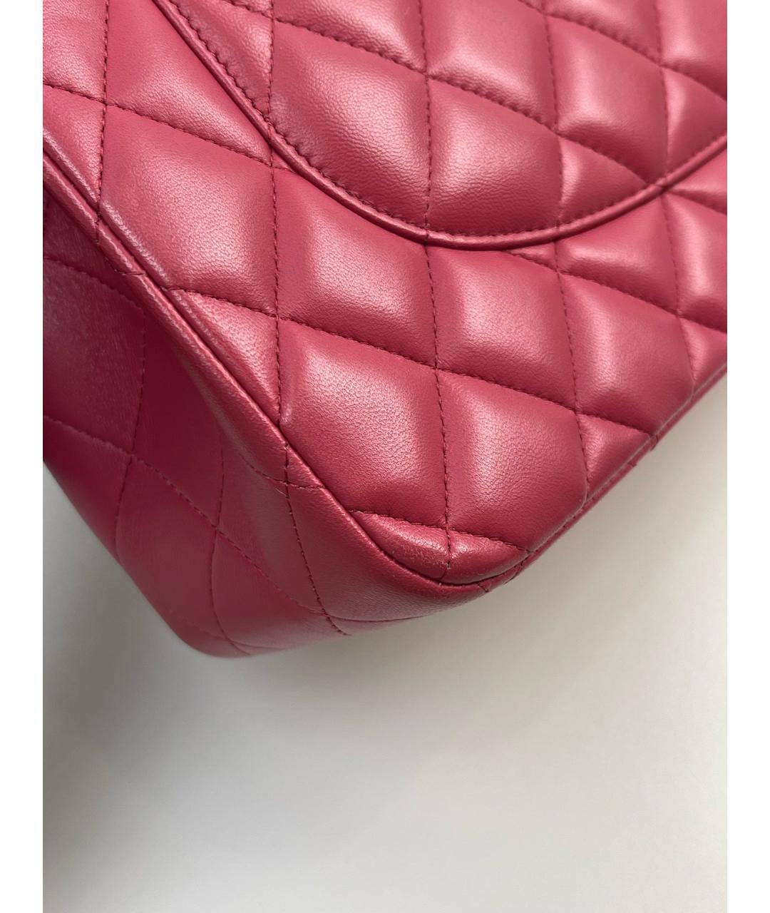 CHANEL Красная кожаная сумка тоут, фото 5