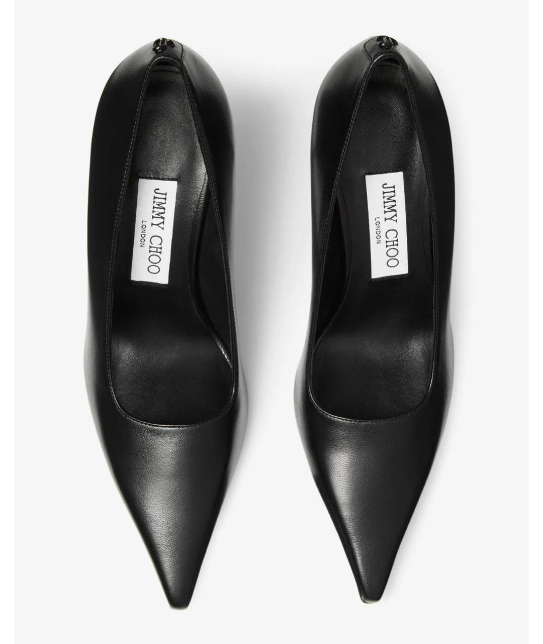 JIMMY CHOO Черные кожаные туфли, фото 3