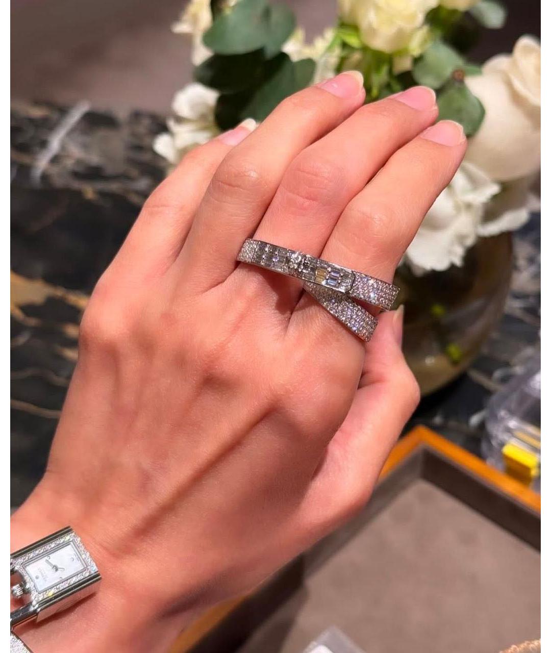 HERMES Белое кольцо из белого золота, фото 4