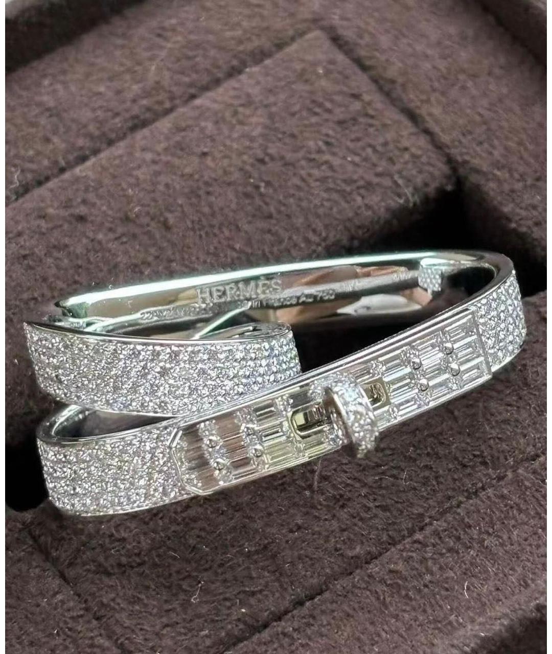 HERMES Белое кольцо из белого золота, фото 2
