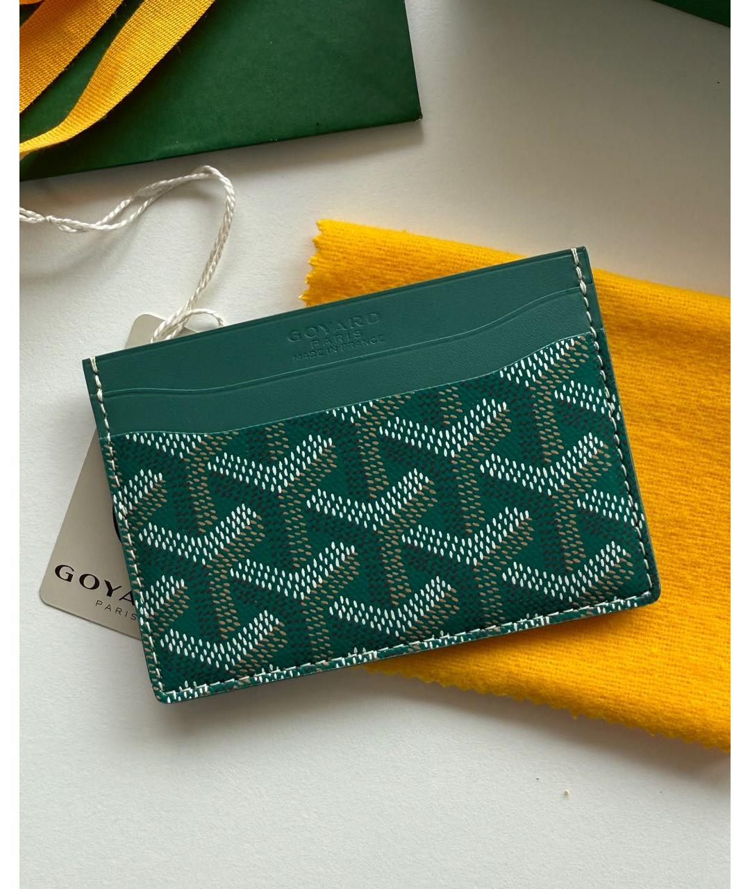 GOYARD Зеленый кардхолдер, фото 2