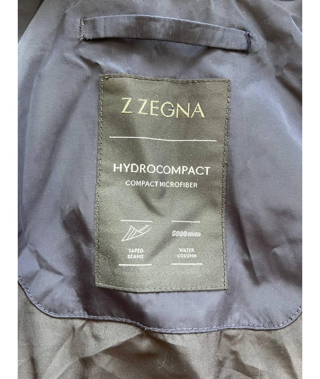 ZZEGNA Темно-синяя полиэстеровая куртка, фото 3