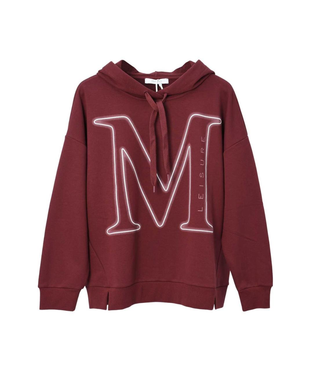 MAX MARA Бордовый хлопко-эластановый костюм с брюками, фото 5