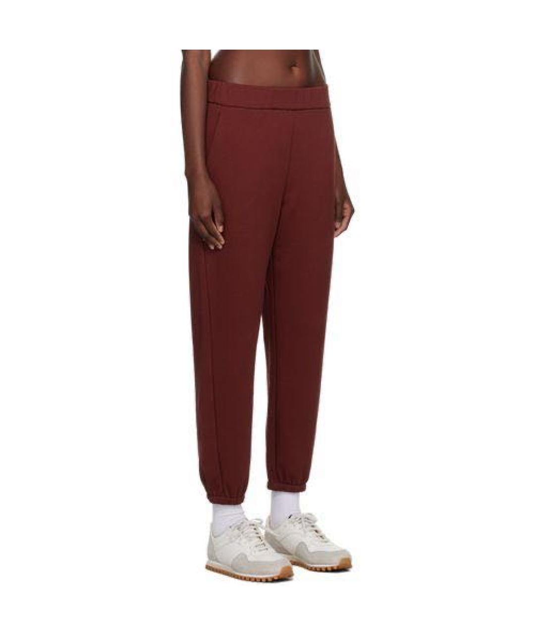 MAX MARA Бордовый хлопко-эластановый костюм с брюками, фото 4