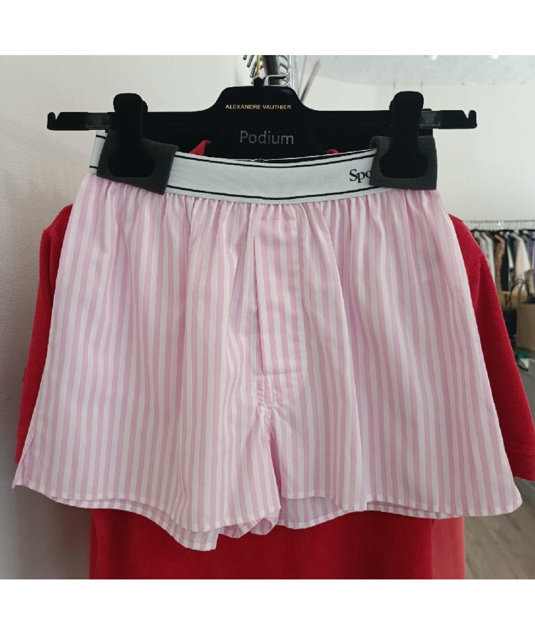 SPORTY AND RICH Розовый хлопковый костюм с брюками, фото 2