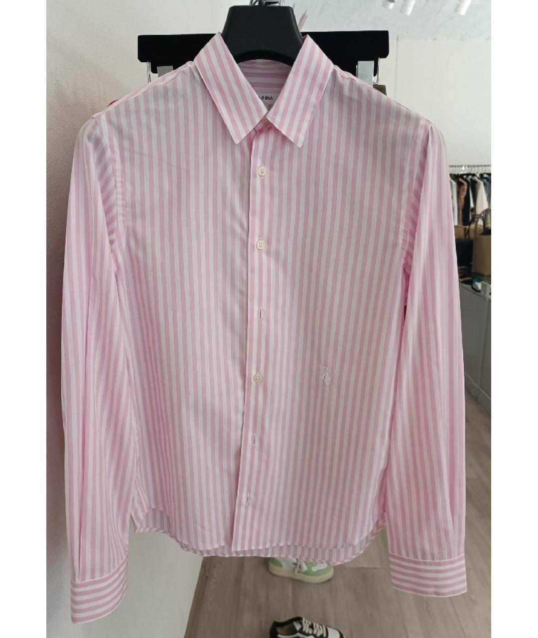 SPORTY AND RICH Розовый хлопковый костюм с брюками, фото 5
