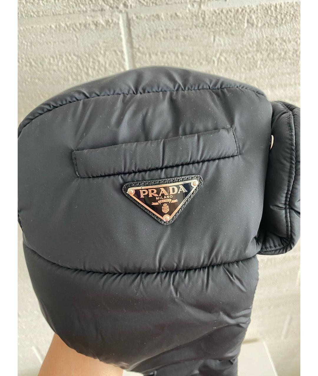PRADA Черная шапка, фото 4