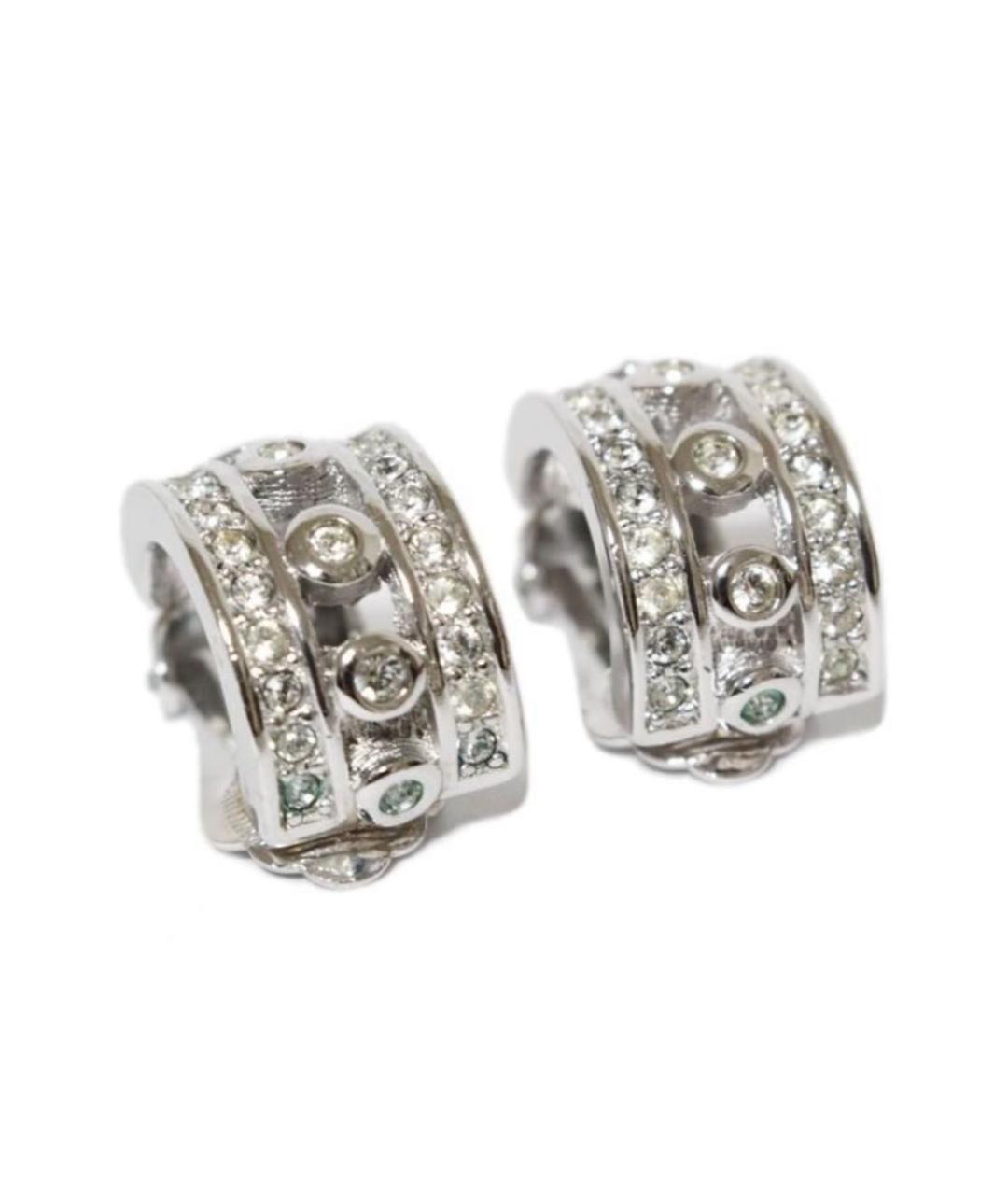 CHRISTIAN DIOR Серебряные клипсы, фото 9