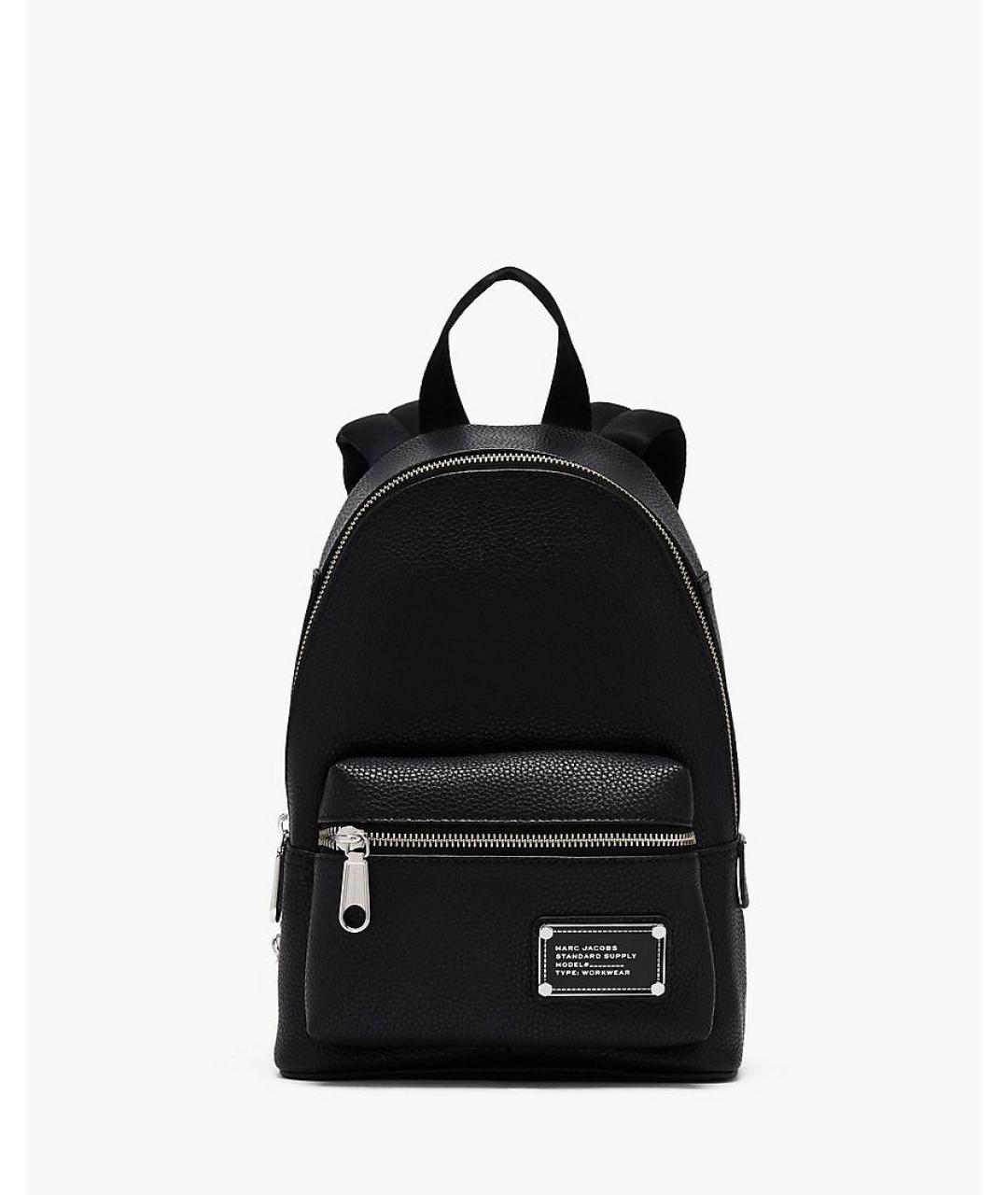 MARC JACOBS Черный кожаный рюкзак, фото 7